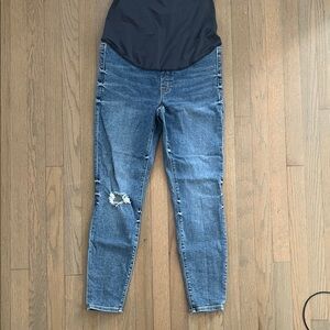 Maternity Blue Stretch Denim Skinny Jeans